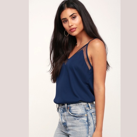 Lulus Tops - NWT Lulu’s Mesh Tank Top Sz S